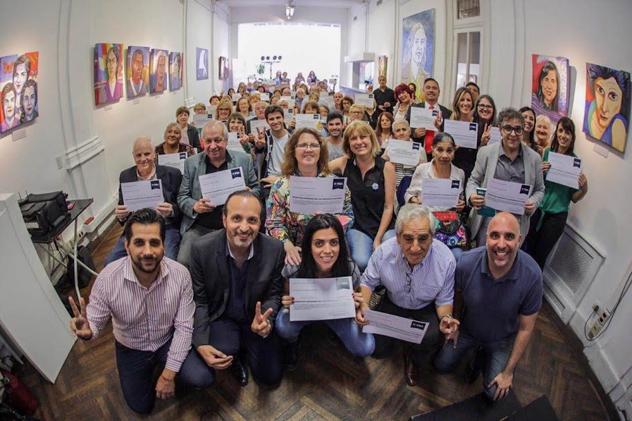 Entrega de certificados del curso DDHH de las Personas Mayores