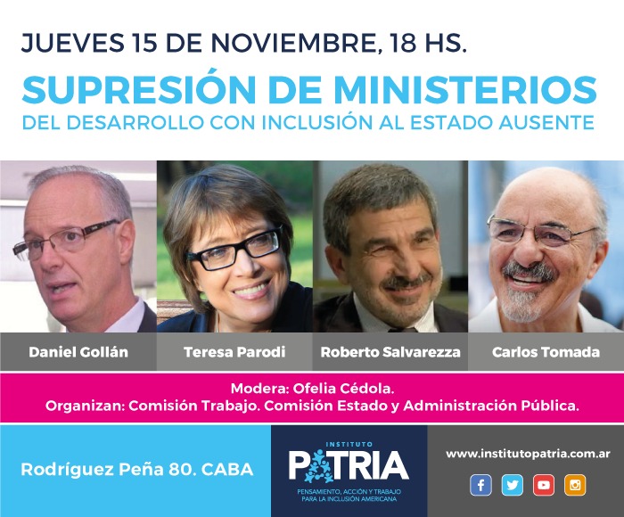 Supresión de Ministerios: del Desarrollo Inclusivo al Estado Ausente