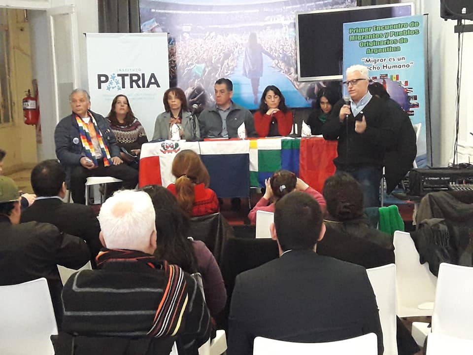 Encuentro de Migrantes y Pueblos Originarios en el Instituto Patria