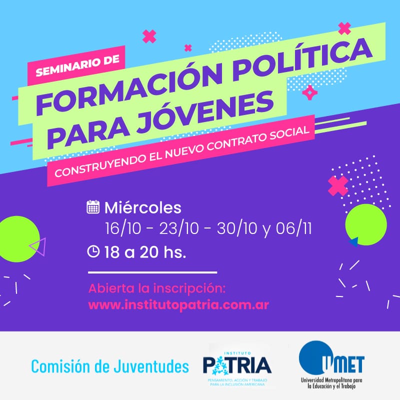 Seminario de formación política para jóvenes
