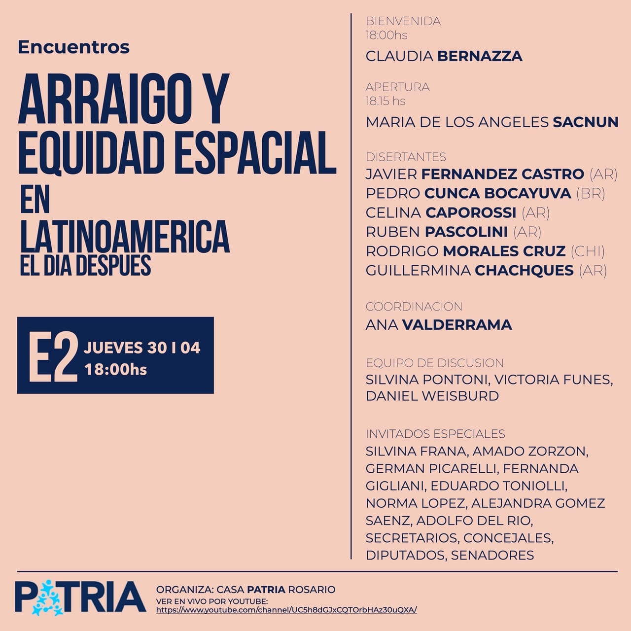 ARRAIGO Y EQUIDAD ESPACIAL EN LATINOAMÉRICA. EL DIA DESPUÉS