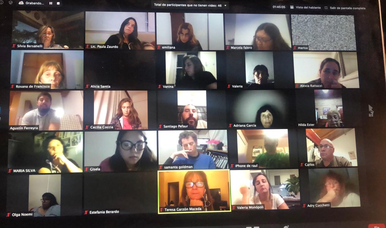 Encuentro virtual de la comisión de Discapacidad