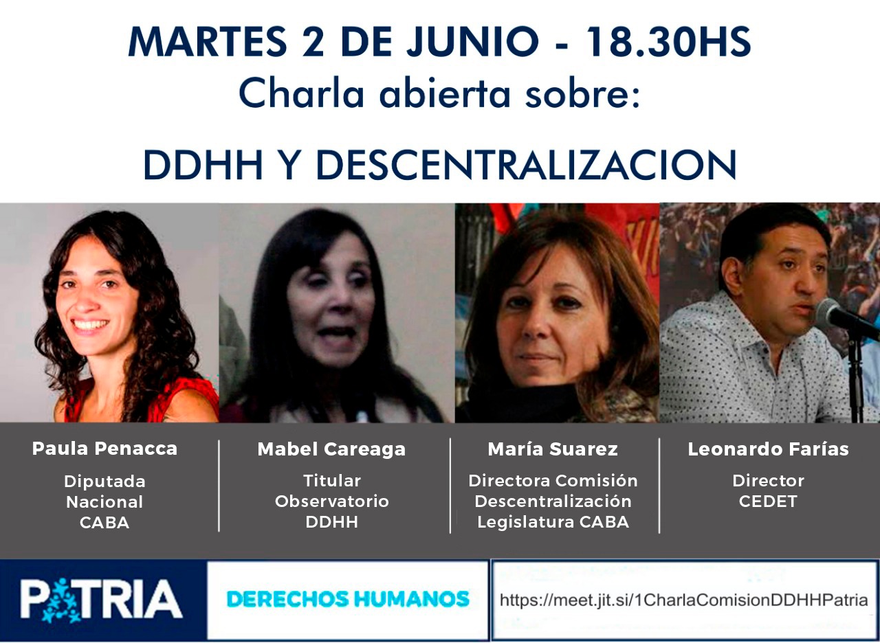 Charla: Derechos Humanos y descentralización
