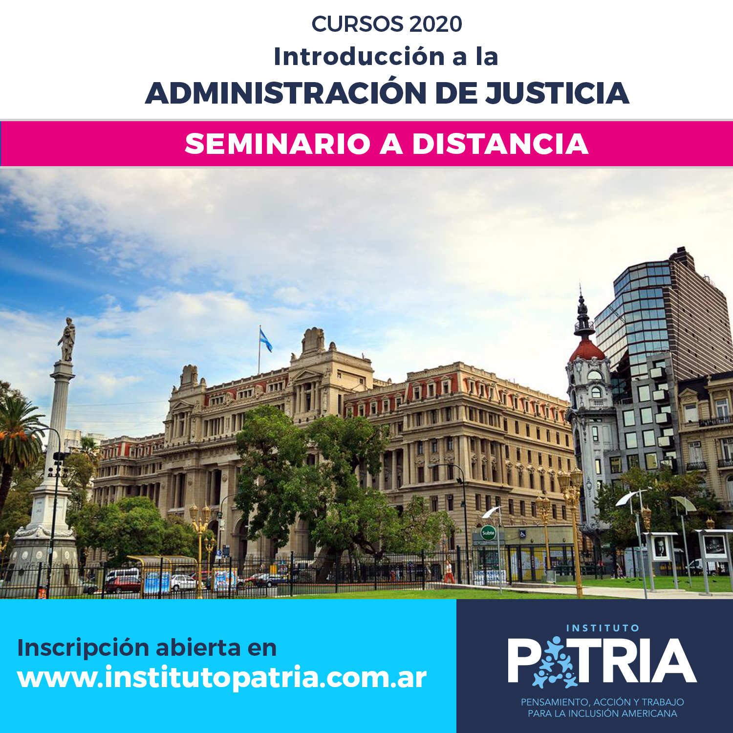 Seminario intensivo: INTRODUCCIÓN A LA ADMINISTRACIÓN DE JUSTICIA