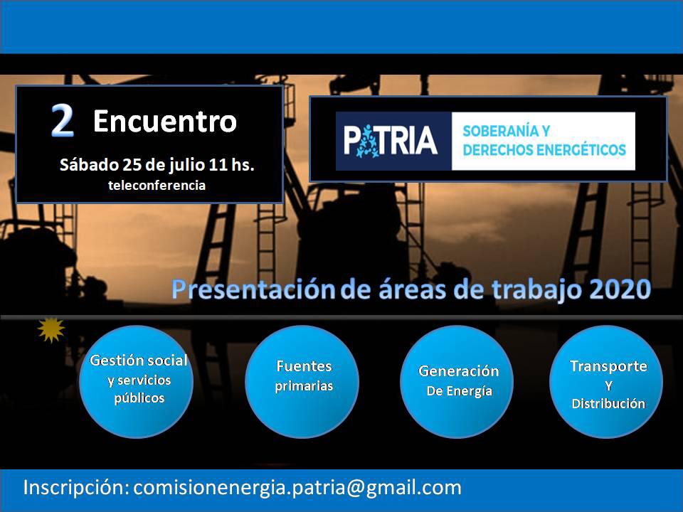 Comisión Soberanía y derechos energéticos: segundo plenario