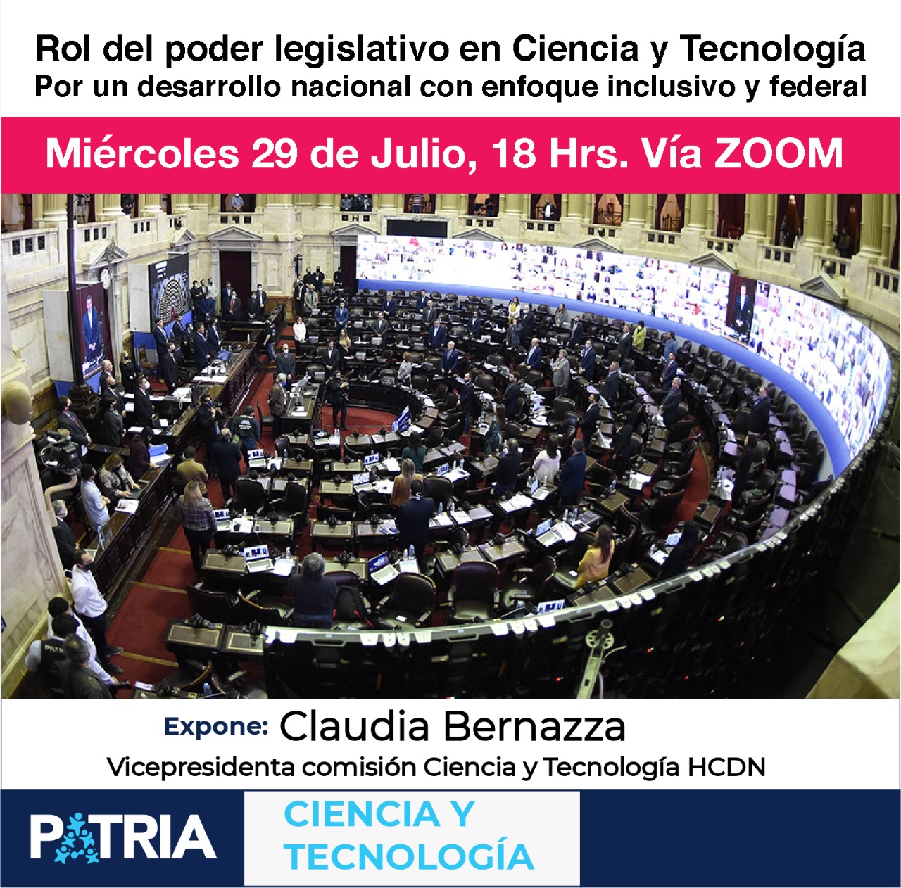 Plenario de la comisión Ciencia y Tecnología: el rol del Poder Legislativo