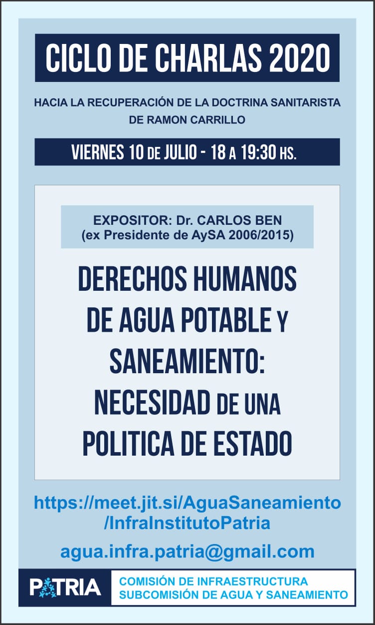 Agua y Saneamiento: por la recuperación de la doctrina sanitarista