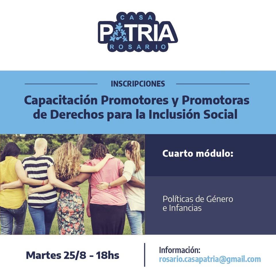 Capacitación de Promotores y Promotoras de Derechos para la Inclusión Social