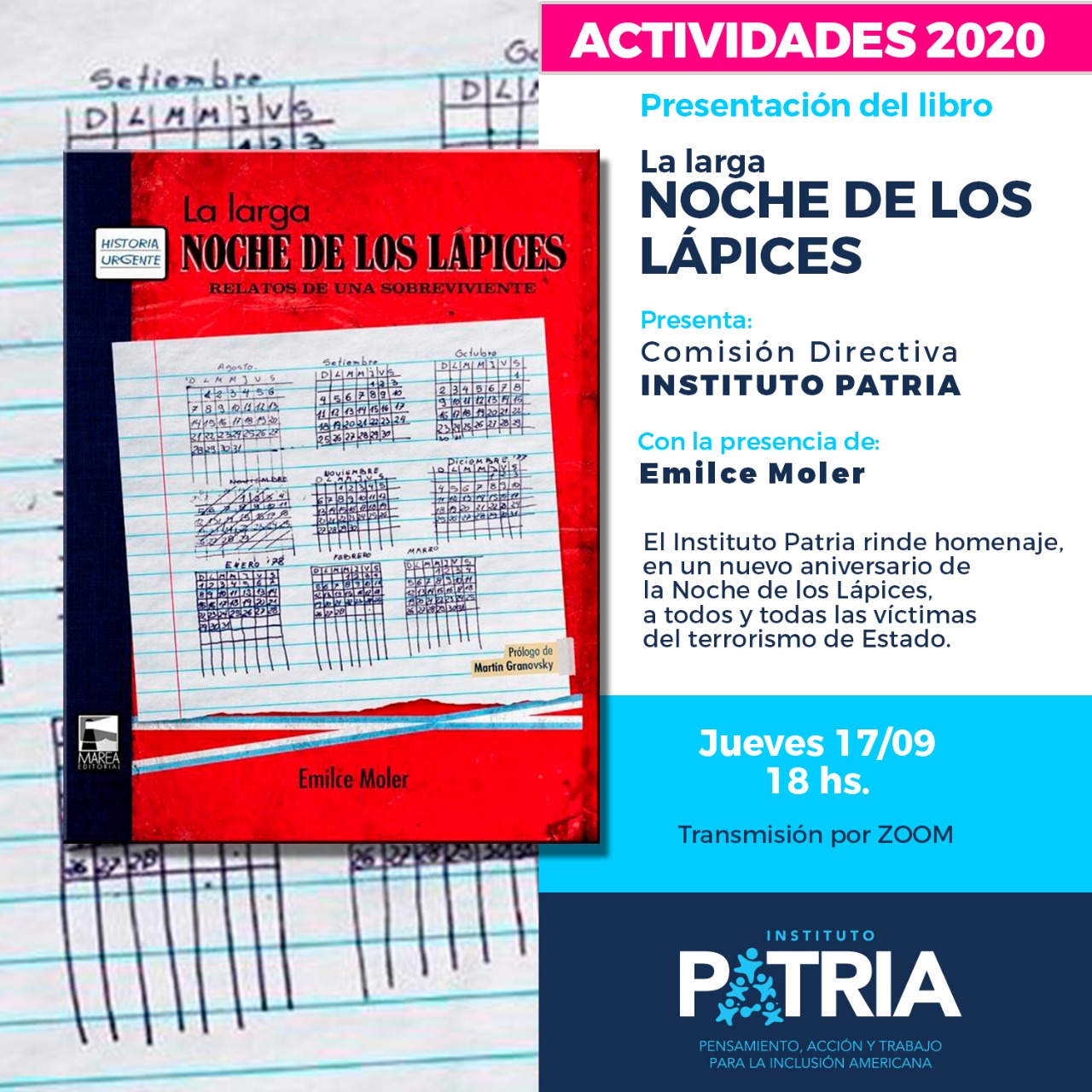 Acto Homenaje por La Noche de los Lápices