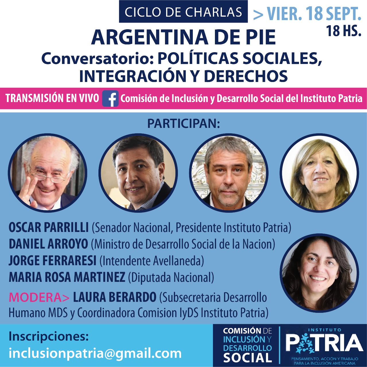 Ciclo de charlas Argentina de pie