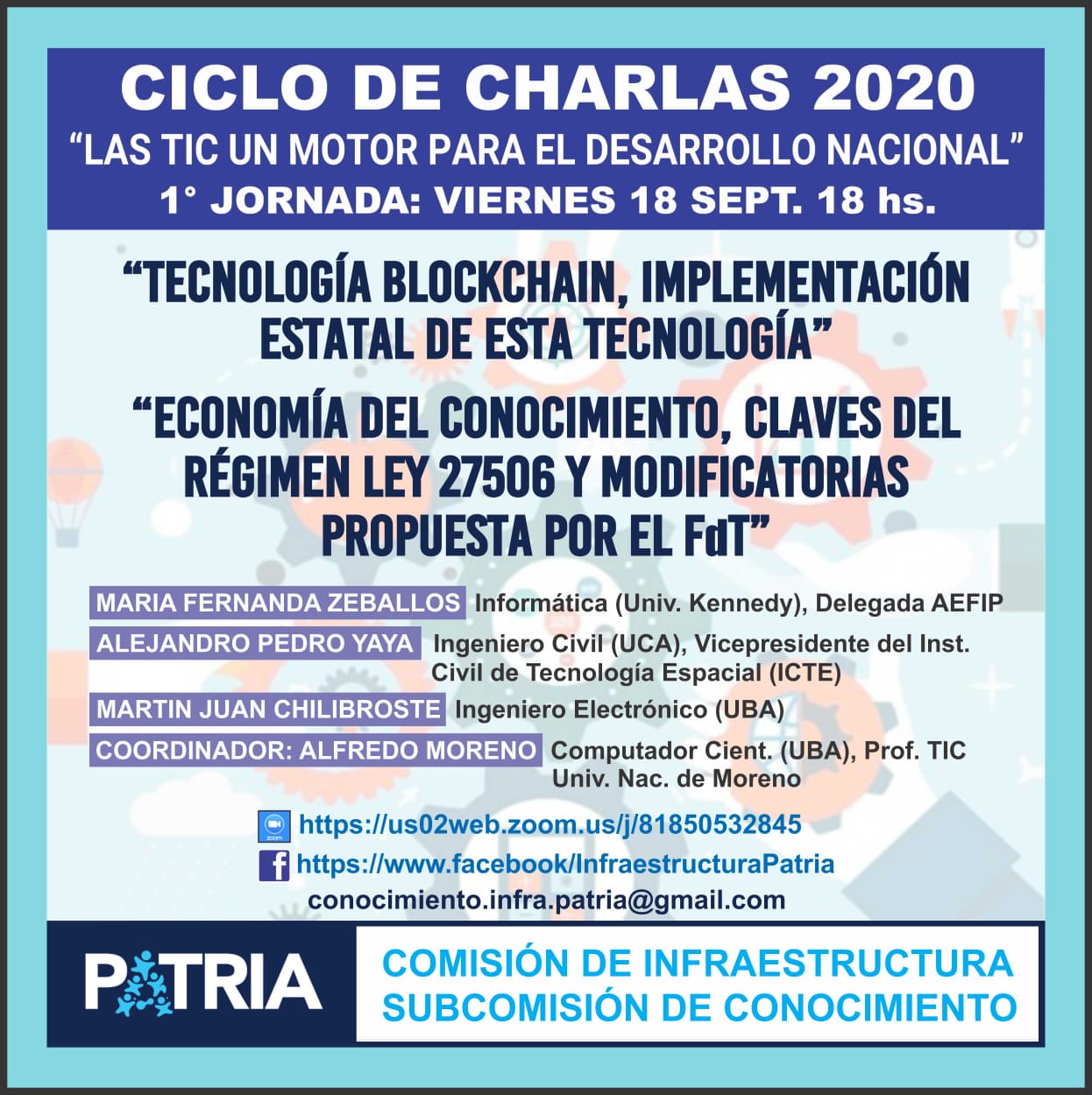 Infraestructura: Ciclo de charlas 2020