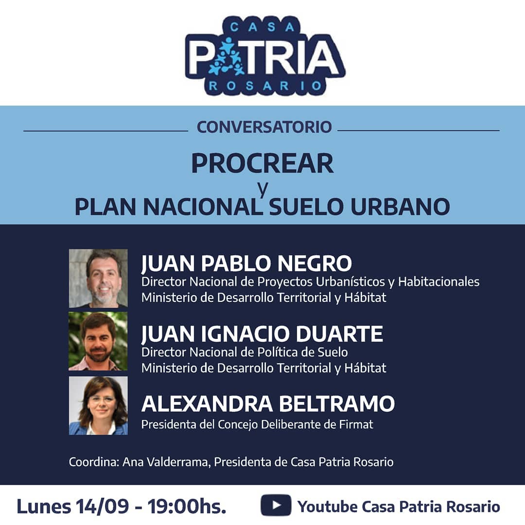Conversatorio: PROCREAR y Plan nacional de Suelo Urbano
