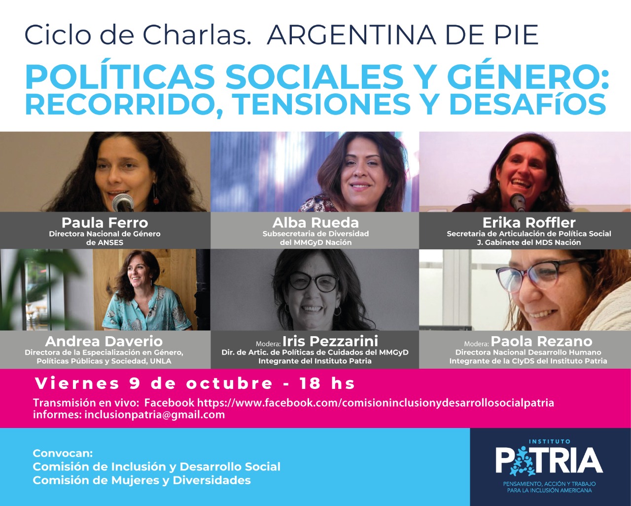 Ciclo de charlas «Argentina de pie»