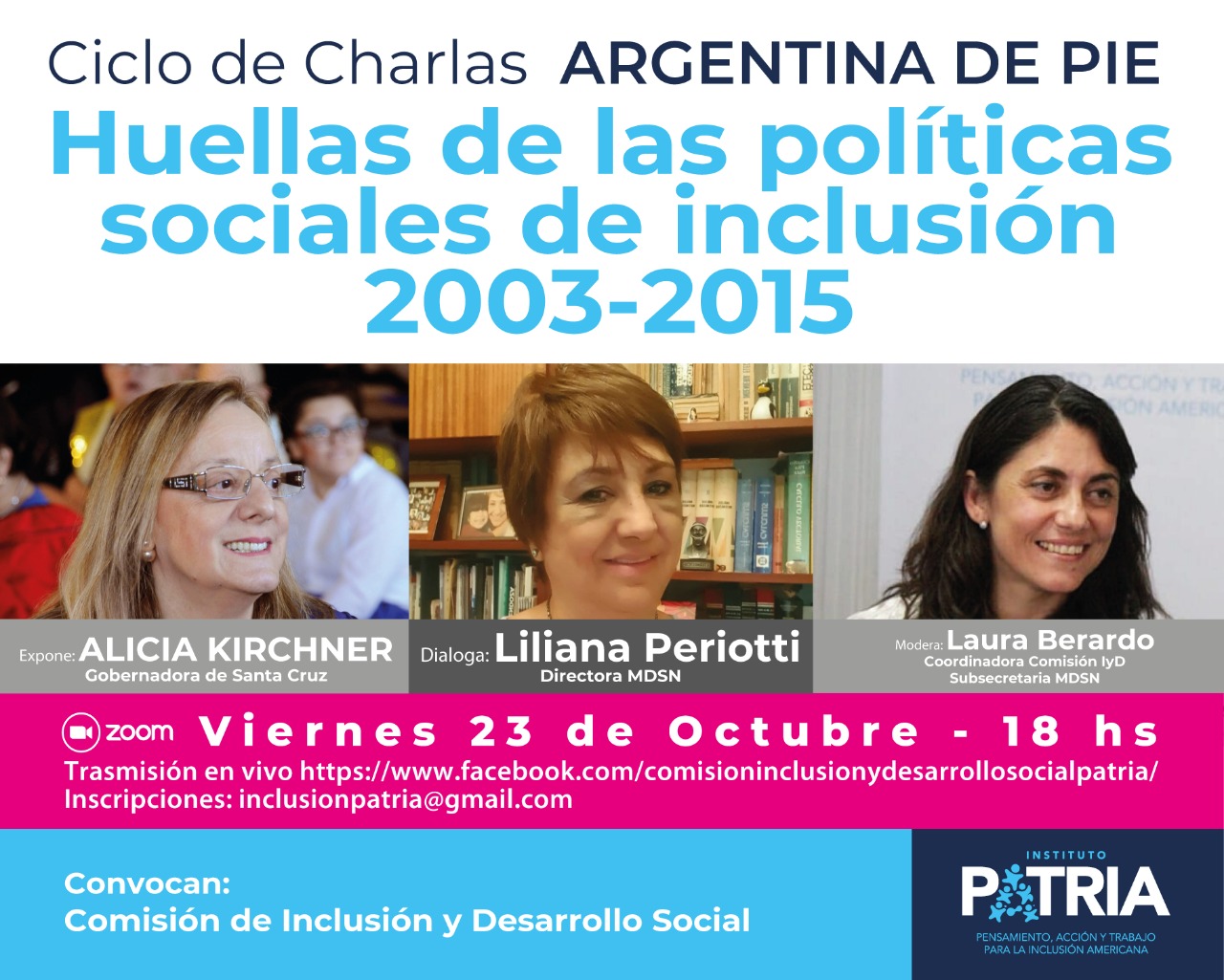 Ciclo de charlas «Argentina de pie»