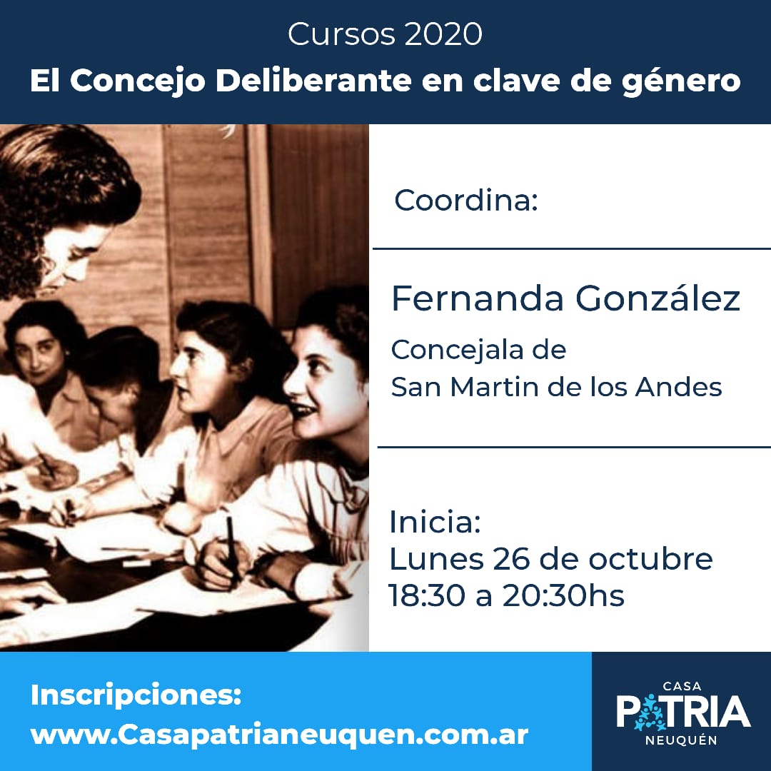 Curso: El Concejo Deliberante en clave de género