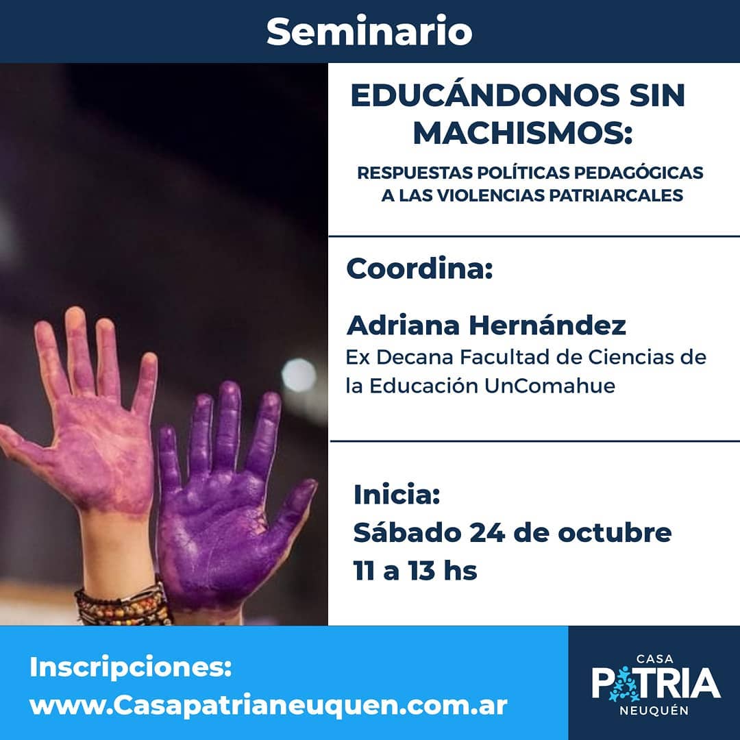 Seminario: EDUCÁNDONOS SIN MACHISMOS