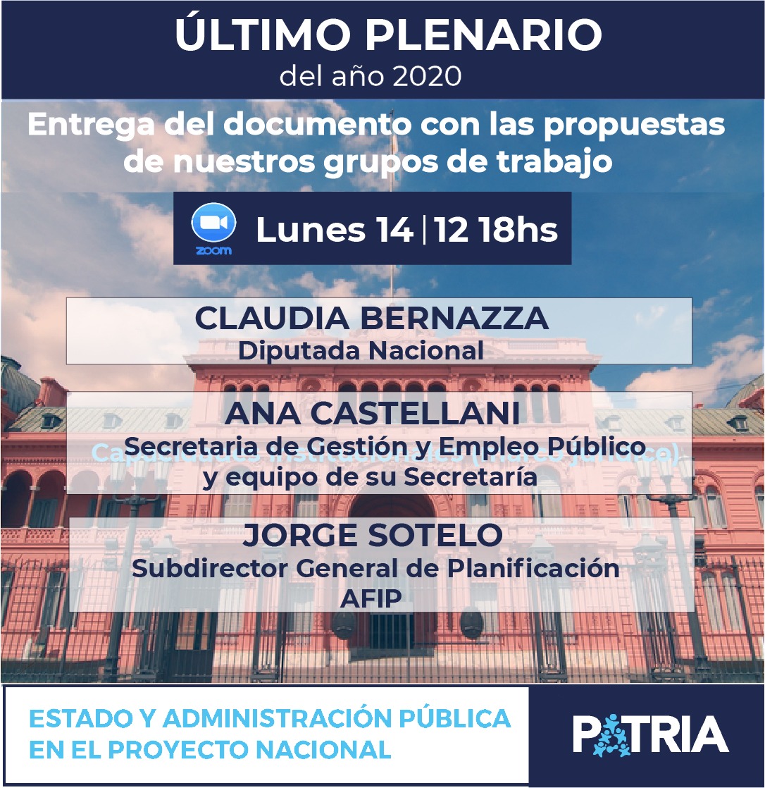 Último Plenario de la Comisión Estado y Administración Pública