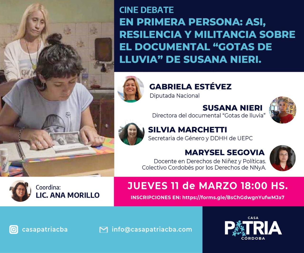 EN PRIMERA PERSONA: ASÍ, RESILENCIA Y MILITANCIA SOBRE EL DOCUMENTAL «GOTAS DE LLUVIA» DE SUSANA NIERI.