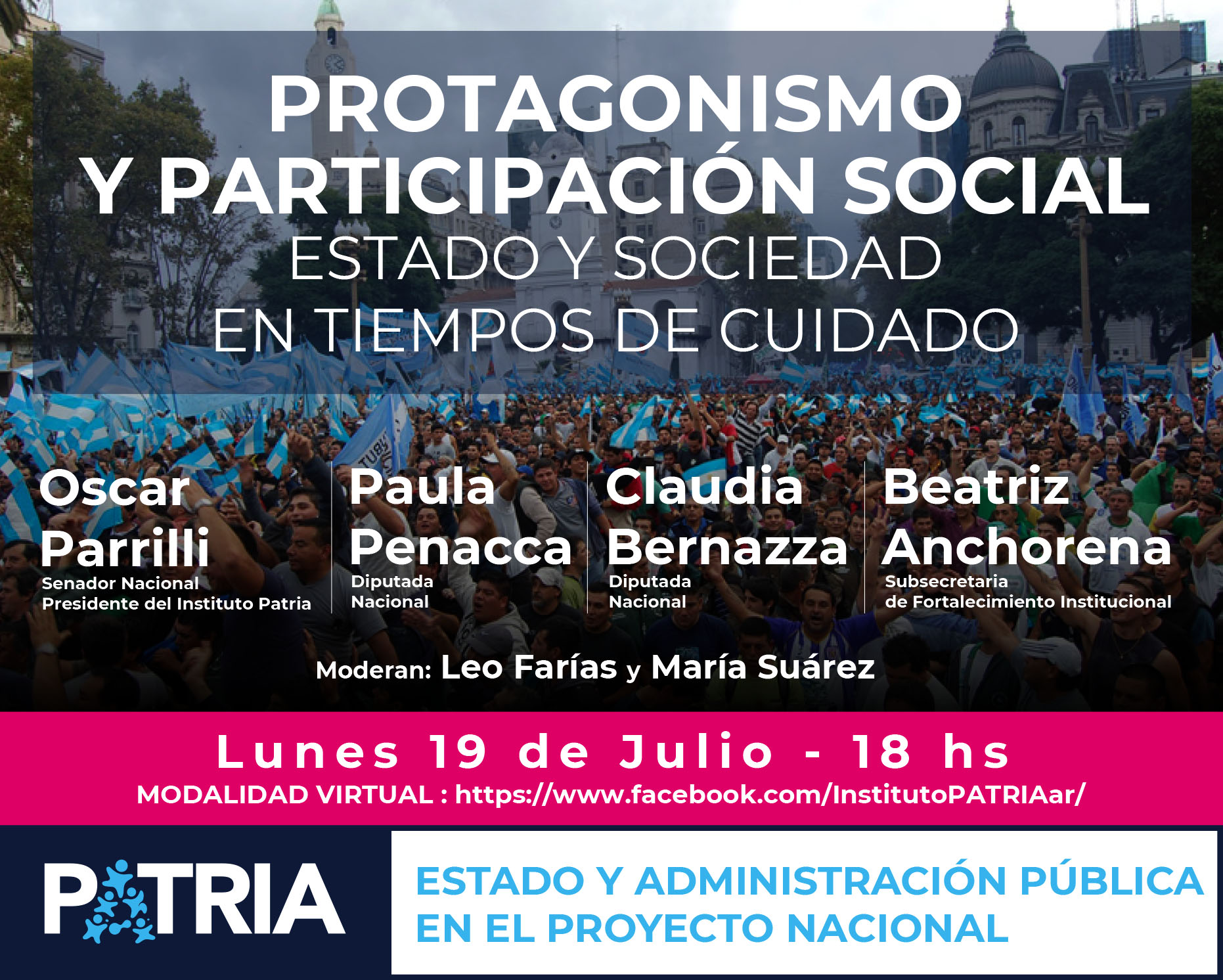 Protagonismo y participación social en tiempos de cuidado
