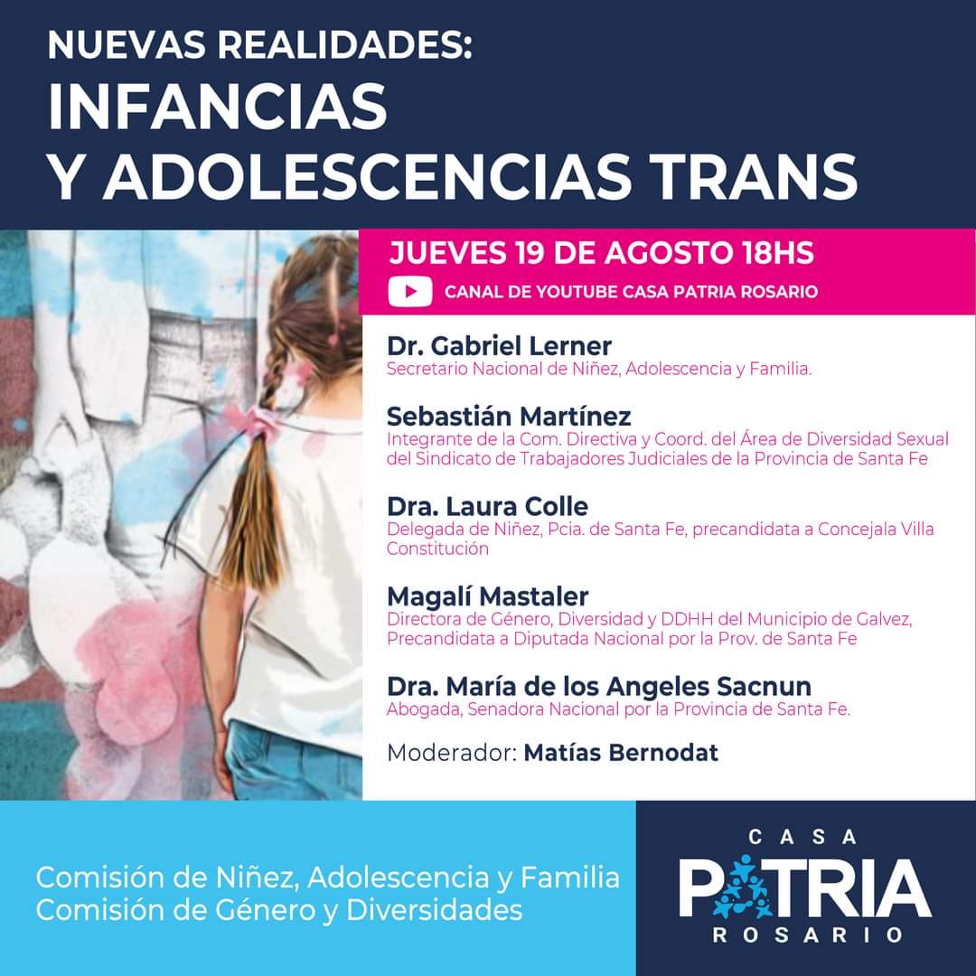 CONVERSATORIO – NUEVAS REALIDADES: INFANCIAS Y ADOLESCENCIAS TRANS