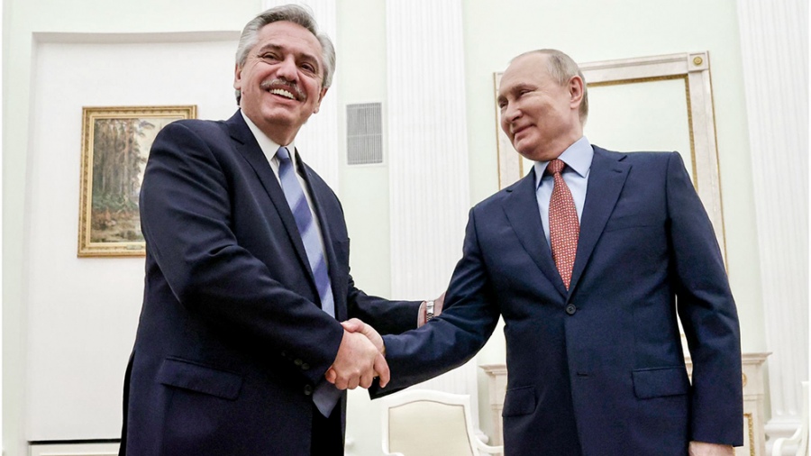 El presidente Alberto Fernández se reunió con su par ruso, Vladimir Putin