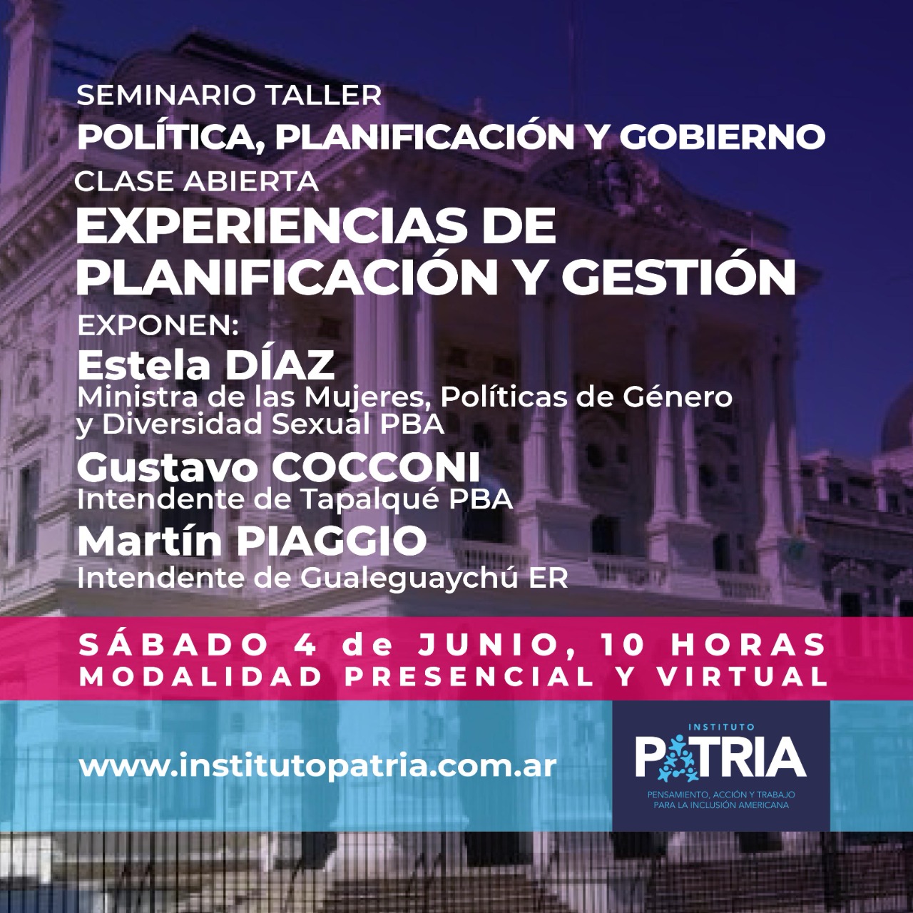Clase abierta de la ministra Díaz y los intendentes Cocconi y Piaggio
