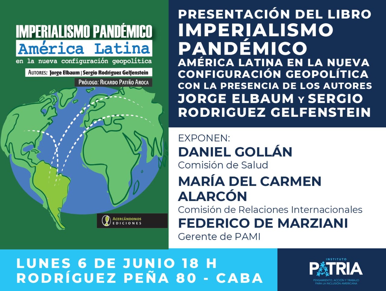 Presentación del libro IMPERIALISMO PANDÉMICO