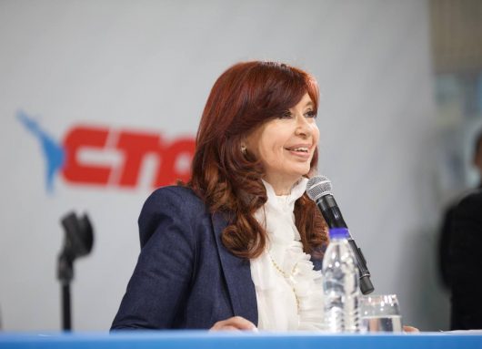 Cristina en el plenario de la CTA en Avellaneda