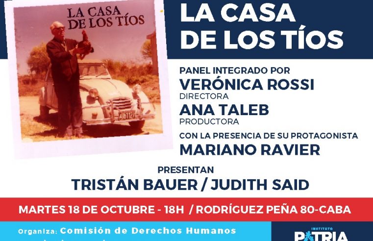 Presentación del documental «LA CASA DE LOS TIOS»