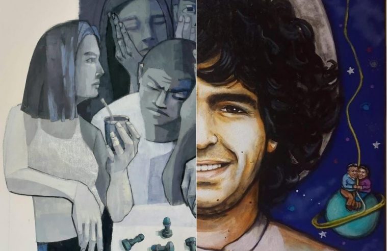INAUGURACIÓN DE LA MUESTRA DE PINTURAS DE MARIALI Y LEO CASAGERONE 